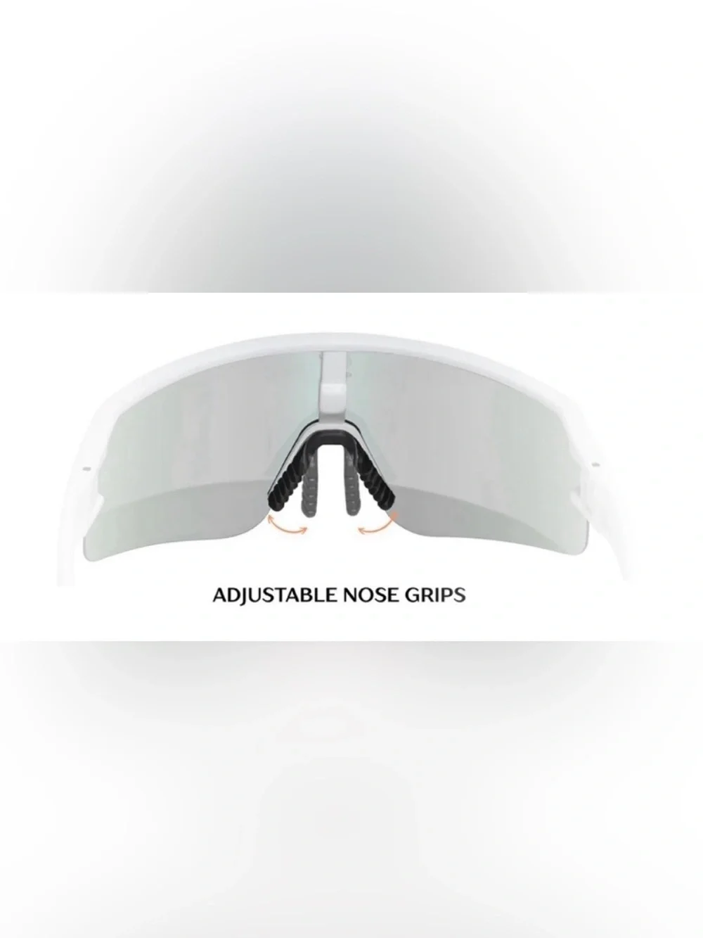 Mirrored Lens Sports Visor - silver
